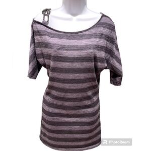 Off Shoulder Chain Strap Tunic Top